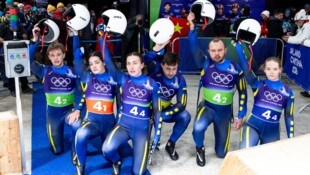 Die ukrainische Rodel-Staffel setzte ein Zeichen. 