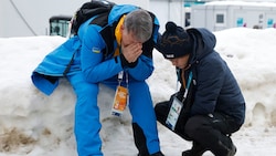 Mychajlo Heraskewytsch (li.), der Vater und Trainer von Wladislaw, war nach dem ...