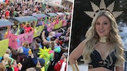 In Villach findet Österreichs größter Faschingsumzug statt (li.). Natalie Holzner verkleidet ...
