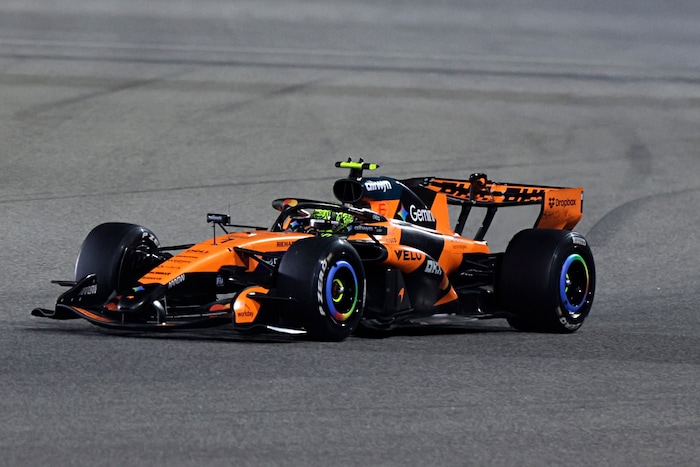 Lando Norris bei den Tests in Bahrain