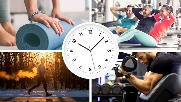 Die Tageszeit kann die Effektivität eines Trainings beeinflussen.