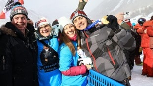 Christof Birbaumer Papa Hanno, Mama Catrerina und Gattin Julia wollen wieder mit Olympiasieger Alessandro Hämmerle ...