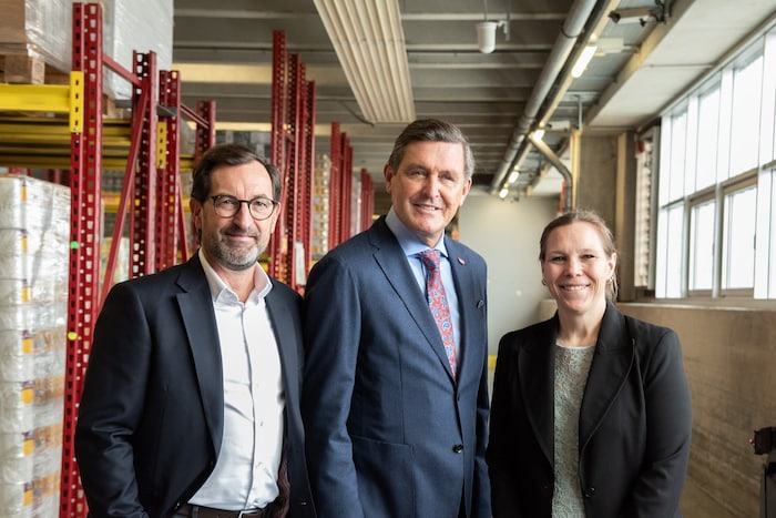 Christian Hörner (Geschäftsführer Lager & Transport bei der REWE International AG), Peter Hanke ...