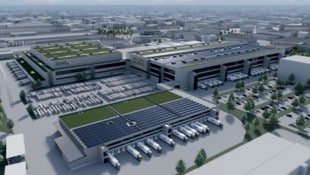 Das Rewe-Logistikzentrum in Wiener Neudorf wird bis 2030 massivst ausgebaut und wird unter dem ...