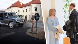 Auf dieser Straße im 19. kam es zu den unschönen Szenen, die Dashcam des Mercedes (Symbol) ...