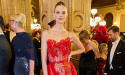 Das 32-jährige Kärntner Topmodel war heuer Gast am 68. Opernball.