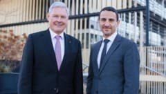Sicherheitskooperation: Spar-Chef Hans K. Reisch (li.) und Ex-DSN-Direktor Omar Haijawi-Pirchner