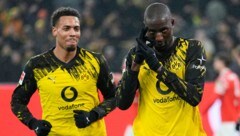 Serhou Guirassy (r.),und Felix Nmecha