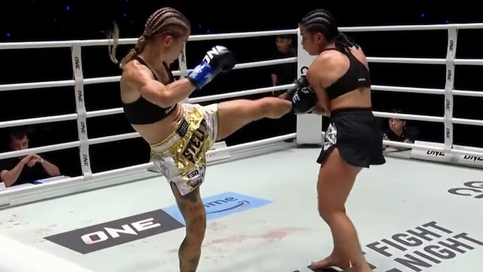 Mit Beinarbeit hielt Stella (li.) Buntan in Schach.