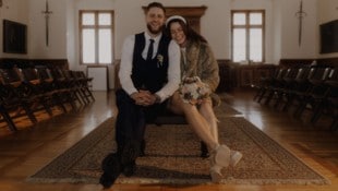 Graz-Handballer Jurij Jensterle und UVC-Volleyballerin Maya heirateten letztes Jahr.  Heuer ist ...