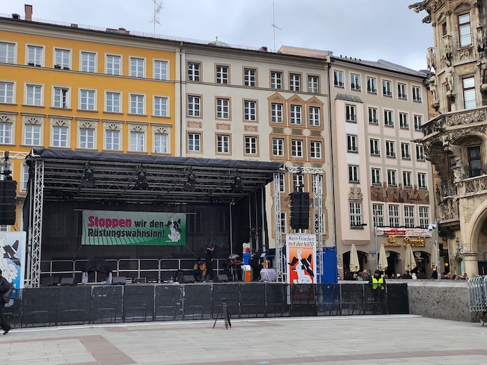 Am Rande der Sicherheitskonferenz wird überall in der Stadt demostriert