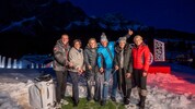 Golfabschlag im Schnee gelungen! Mit dabei (v.li.): Markus Prock (Präsident Österreichischer ...
