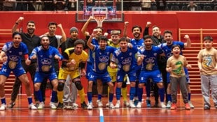 Jubel beim FC Seestadt über eine jetzt schon erfolgreiche Saison.
