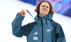 Lucas Pinheiro Braathen kämpfte immer wieder mit den Tränen. 