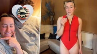 Olympionikin Sophia Kirkby hatte offenbar ein schönes Date.