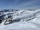 Blick über das Skigebiet Mellau-Damüls.