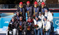 Die österreichischen Biathleten haben viele Jahre nach Auffliegen des russischen ...
