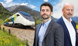 Die Westbahn-Chefs Thomas Posch (re.) und Marco Ramsbacher freuen sich auf den Start mit dem ...
