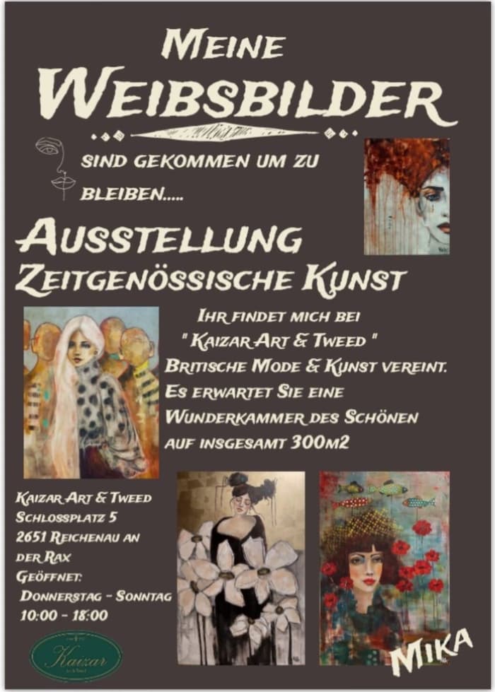 „Gekommen, um zu bleiben“. Ursprünglich nur für eine Vernissage angedacht, jetzt hat Mikula ...
