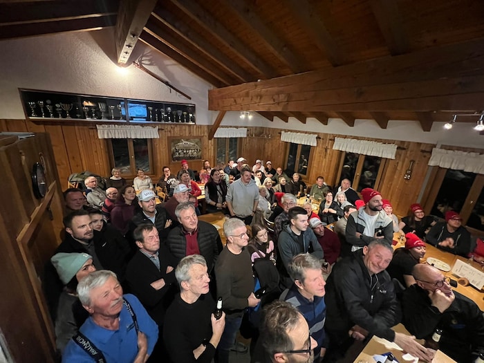 Im Liftstüble in Möggers wurde mitgefiebert und gefeiert.