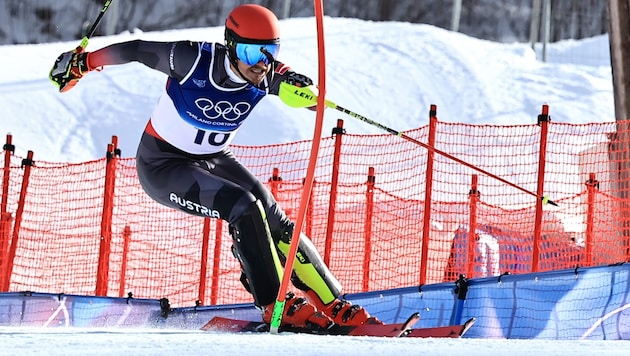 Manuel Feller greift heute im Slalom nach einer Olympia-Medaille.