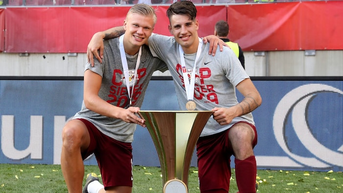 Haaland (li.) und Szoboszlai eroberten einst Europa von Österreich aus