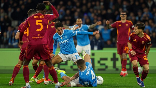 Viel Gewusel am Feld, aber kein Sieger bei SSC Napoli gegen AS Rom