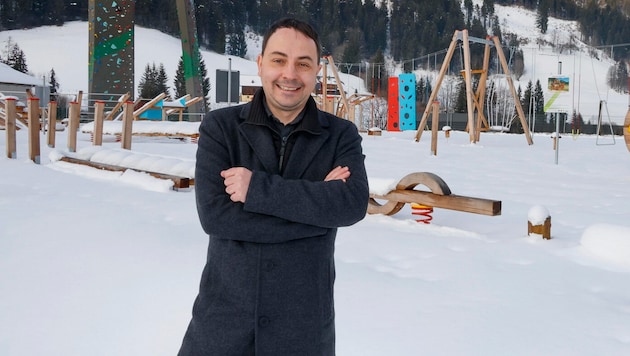 Stefan Lanner ist froh, dass sich im Ort wieder etwas rührt, und ist stolz auf den Motorikpark