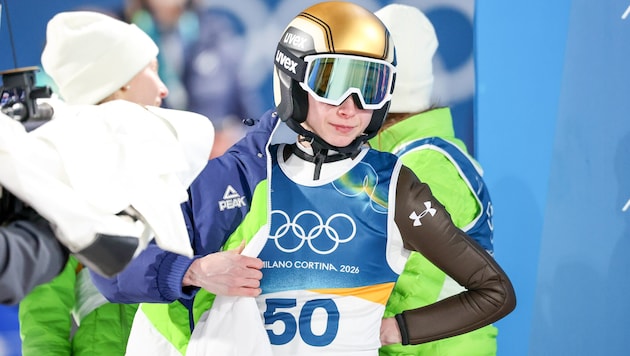 Nika Prevc verpasste auch auf der Großschanze die heiß ersehnte Goldmedaille.