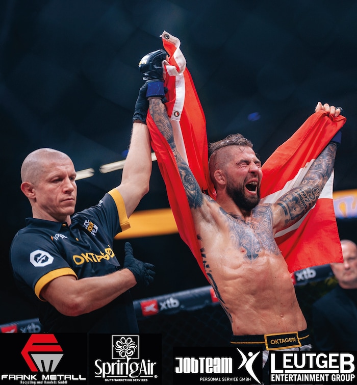 So sehen Sieger aus, Schordje behielt die (verletzte) Oberhand.