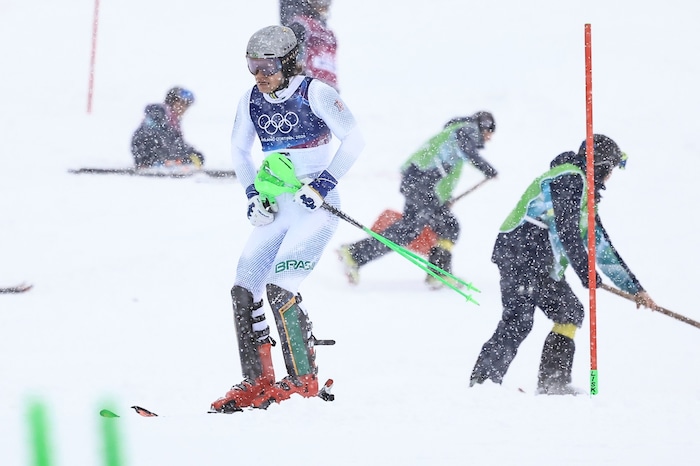 Auch Lucas Pinheiro Braathen sah nicht das Ziel.