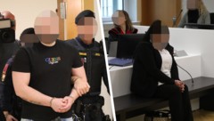 Der 33-jährige Deutsche sitzt seit der Gewalttat in U-Haft. Die Kindesmutter weint vor Gericht ...