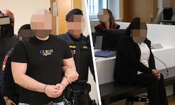 Der 33-jährige Deutsche sitzt seit der Gewalttat in U-Haft. Die Kindesmutter weint vor Gericht ...