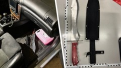 Die Tatwaffe konnten die Beamten im Fahrzeug auffinden und sicherstellen.