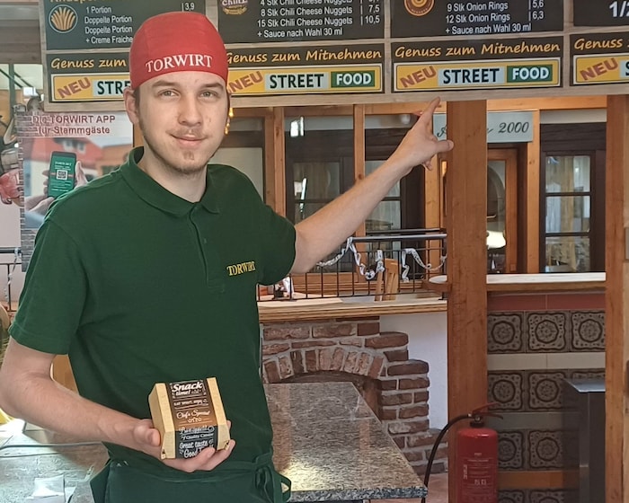 Fabrice wird in Zukunft die Streetfood-Küche betreiben.