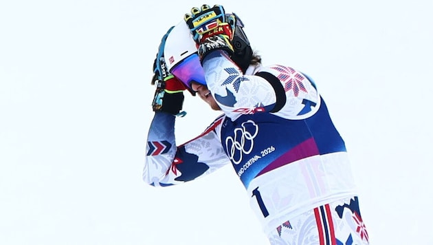 Atle Lie McGrath, der nach dem ersten Durchgang in Führung lag, schied im zweiten Durchgang des ...