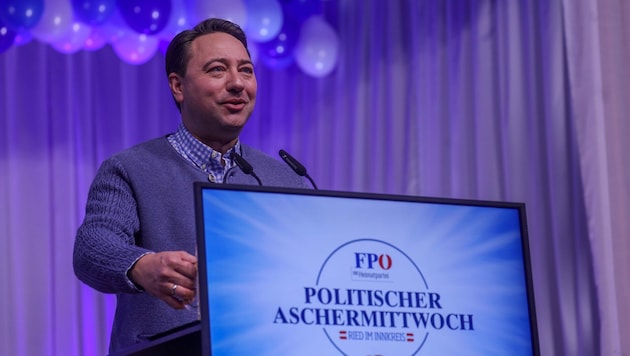Manfred Haimbuchner ist neben Parteiobmann Herbert Kickl der Hauptredner.