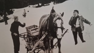 Als junger Bursche war Othmar Egger für den Nachschub auf der Schlickeralm zuständig.