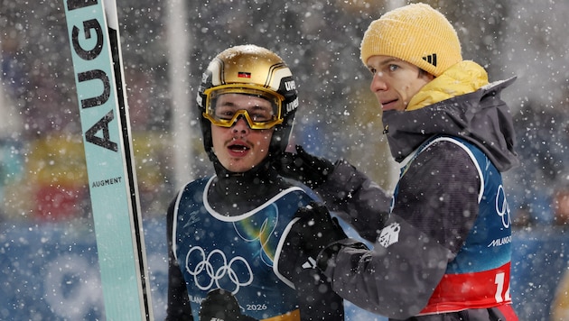 Philipp Raimund (li.) war nach dem Abbruch verärgert.