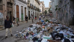 In der kubanischen Hauptstadt wird sehr viel Müll nicht mehr abgeholt.