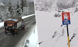Die Räumdienste stehen im Dauereinsatz. Auf den Bergen herrscht große Lawinengefahr.