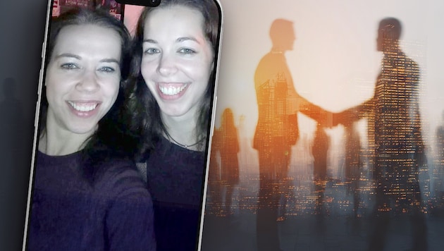 Stefanie und Melanie sind nicht verwandt, sehen sich aber zum Verwechseln ähnlich.