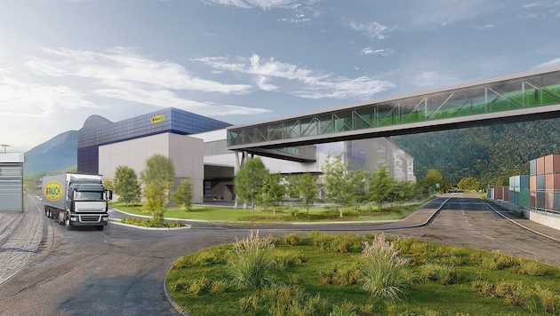Hypermodern: So soll das neue Werk in Nüziders aussehen.