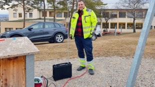 In Hornstein wird ab sofort die Luftqualität bei Kindergarten und Volksschule gemessen.