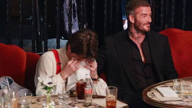 Victoria Beckham veröffentlichte ein Foto von ihrem zu Tränen gerührten Sohn Cruz auf Instagram.