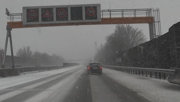 Schneckentempo auf der A1: so sah die Fahrbahn kurz vor 10 Uhr aus