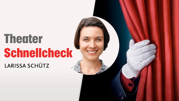 Larissa Schütz liefert für Besucher einen Theater-Schnellcheck.