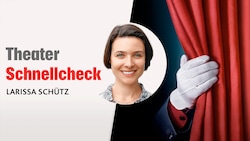 Larissa Schütz liefert für Besucher einen Theater-Schnellcheck.