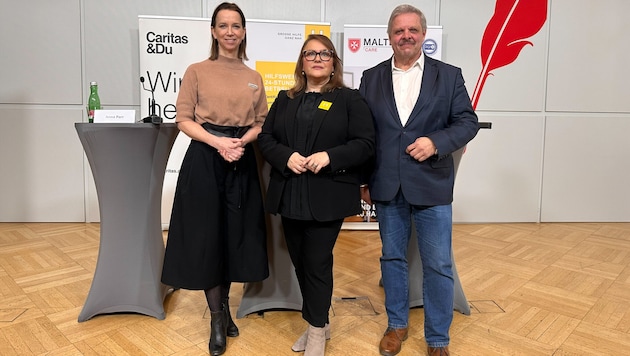 V.li.: Anna Parr, Elisabeth Anselm und Helmut Lutz sehen die Politik in der Pflicht, zu handeln.