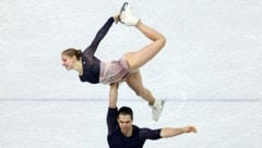 Minerva-Fabienne Hase eroberte zusammen mit Nikita Volodin die Bronzemedaille.